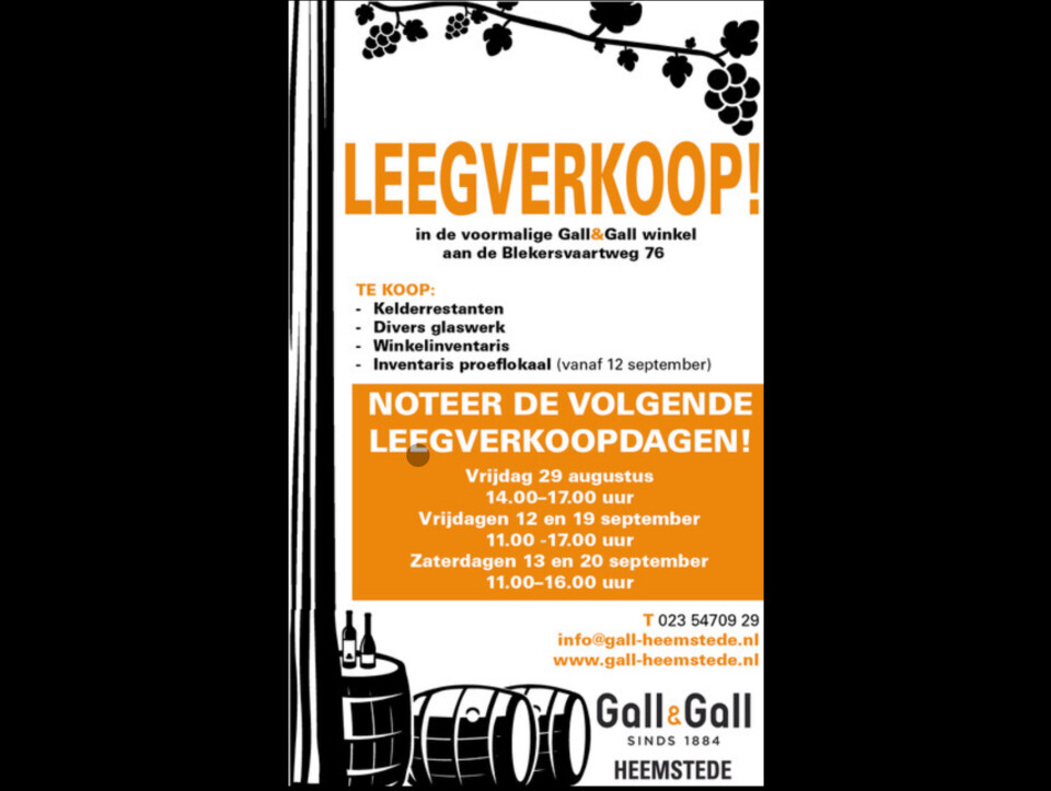 Nu leegverkoop